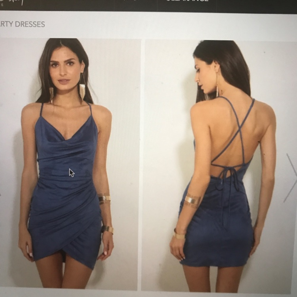Dark blue dress